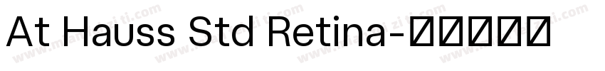 At Hauss Std Retina字体转换
